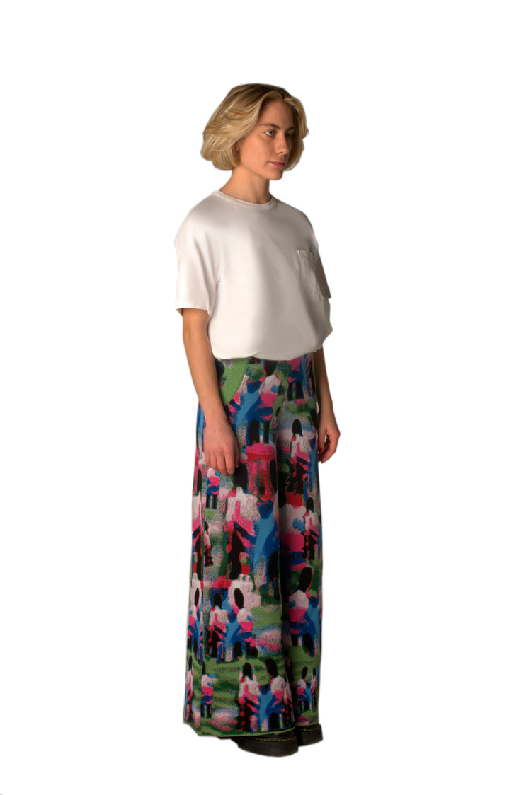 KNIT PALAZZO PANT