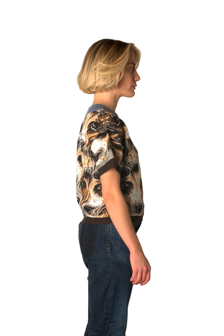 KNIT SHORT SLEEVE CREW