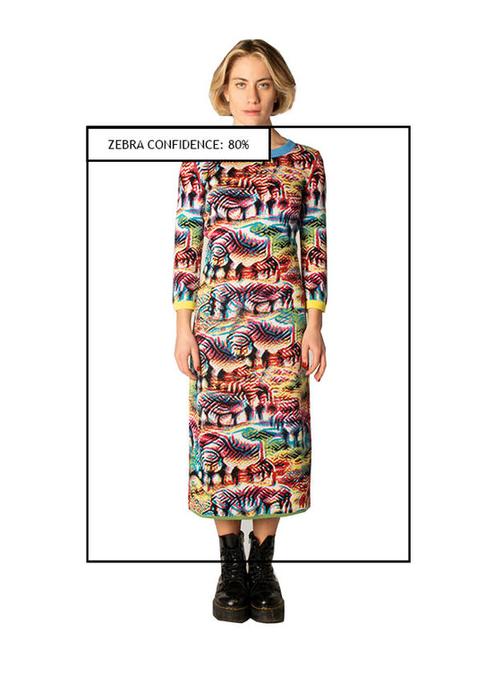 KNIT LONG SLEEVE DRESS