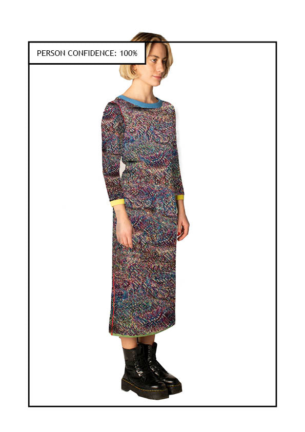 KNIT LONG SLEEVE DRESS